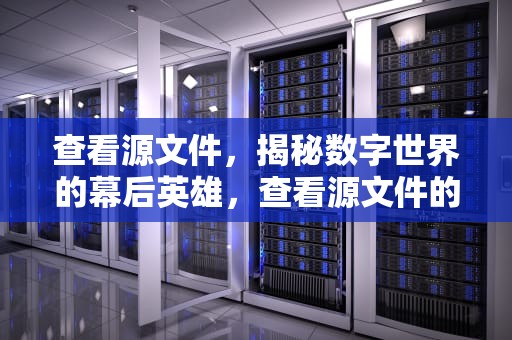 查看源文件，揭秘数字世界的幕后英雄，查看源文件的打开方式