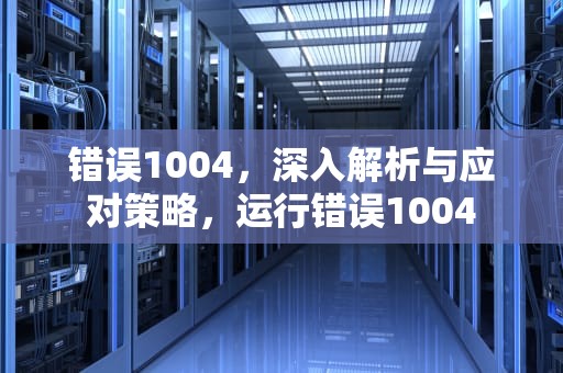 错误1004，深入解析与应对策略，运行错误1004
