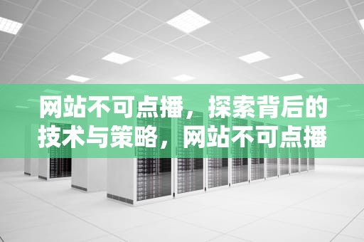 网站不可点播，探索背后的技术与策略，网站不可点播什么意思