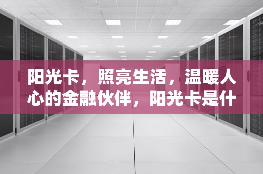 阳光卡，照亮生活，温暖人心的金融伙伴，阳光卡是什么意思