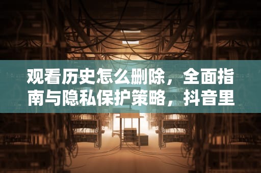 观看历史怎么删除，全面指南与隐私保护策略，抖音里观看历史怎么删除