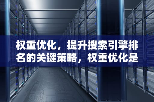 权重优化，提升搜索引擎排名的关键策略，权重优化是什么