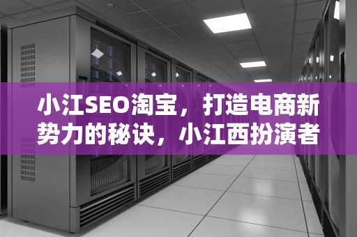 小江SEO淘宝，打造电商新势力的秘诀，小江西扮演者