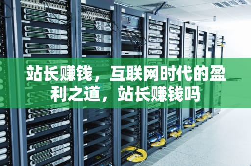 站长赚钱，互联网时代的盈利之道，站长赚钱吗