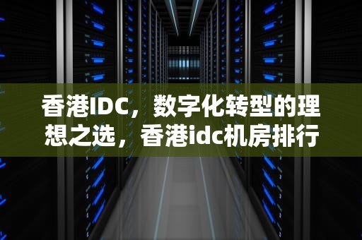 香港IDC，数字化转型的理想之选，香港idc机房排行
