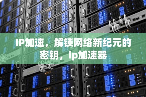 IP加速，解锁网络新纪元的密钥，ip加速器