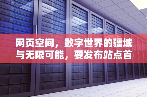 网页空间，数字世界的疆域与无限可能，要发布站点首先要申请什么和网页空间