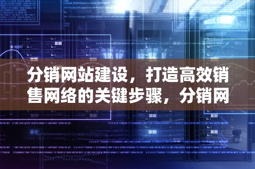 分销网站建设，打造高效销售网络的关键步骤，分销网站建设费用