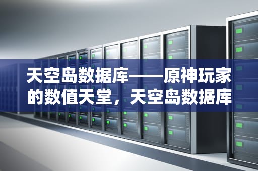 天空岛数据库——原神玩家的数值天堂，天空岛数据库官网