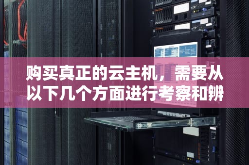 购买真正的云主机，需要从以下几个方面进行考察和辨别，如何购买真正的云主机软件