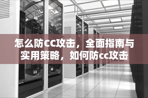 怎么防CC攻击，全面指南与实用策略，如何防cc攻击