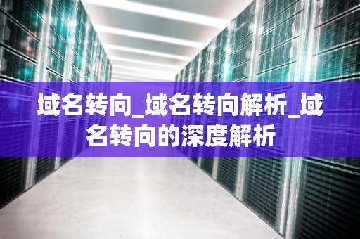 域名转向_域名转向解析_域名转向的深度解析