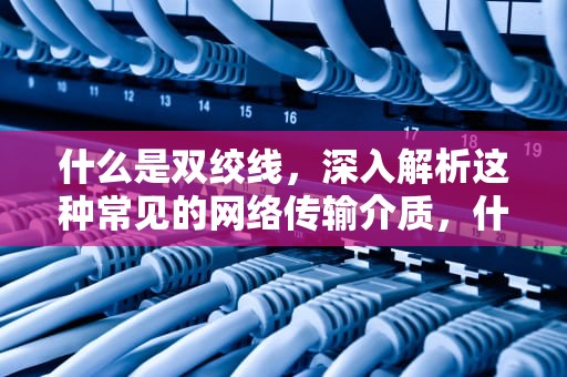 什么是双绞线，深入解析这种常见的网络传输介质，什么是双绞线,双绞线如何分类