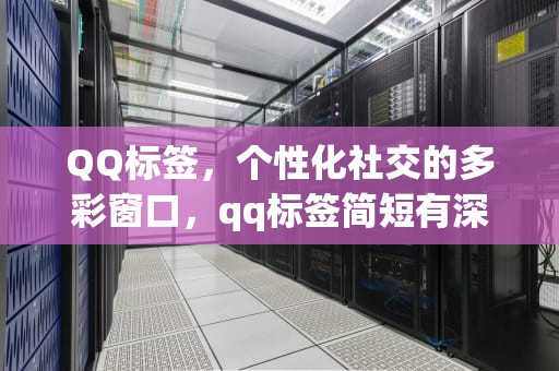 QQ标签，个性化社交的多彩窗口，qq标签简短有深意