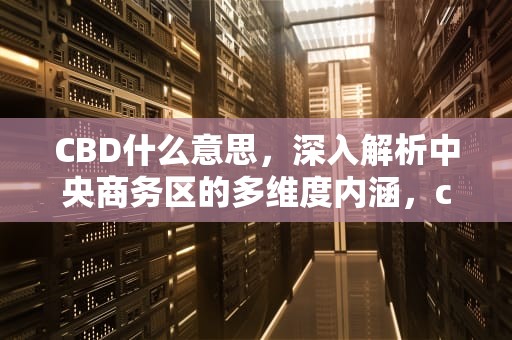 CBD什么意思，深入解析中央商务区的多维度内涵，cbd什么意思中文意怿