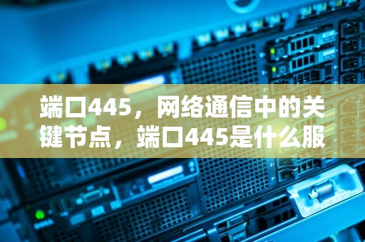 端口445，网络通信中的关键节点，端口445是什么服务