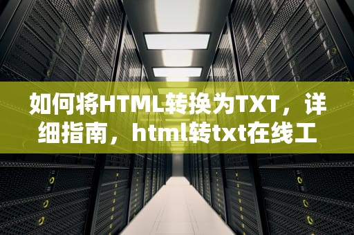 如何将HTML转换为TXT，详细指南，html转txt在线工具