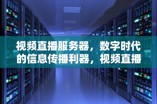 视频直播服务器，数字时代的信息传播利器，视频直播服务器需要多大带宽