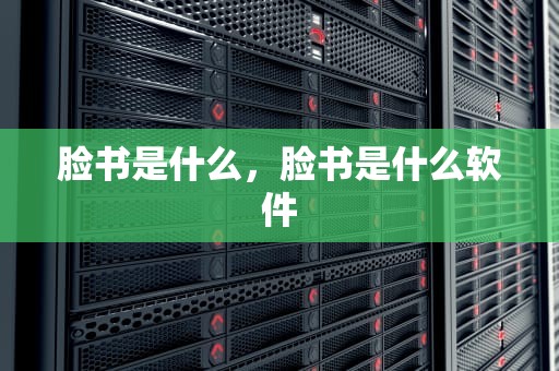 脸书是什么，脸书是什么软件