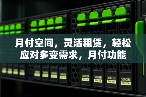 月付空间，灵活租赁，轻松应对多变需求，月付功能