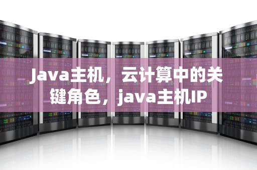 Java主机，云计算中的关键角色，java主机IP
