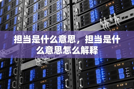 担当是什么意思，担当是什么意思怎么解释