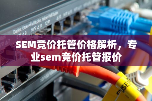 SEM竞价托管价格解析，专业sem竞价托管报价