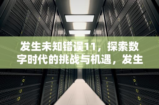 发生未知错误11，探索数字时代的挑战与机遇，发生未知错误1110什么意思