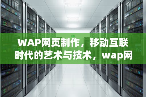 WAP网页制作，移动互联时代的艺术与技术，wap网页制作哪种框架最好