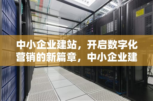 中小企业建站，开启数字化营销的新篇章，中小企业建站重要怿