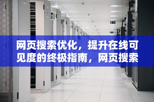 网页搜索优化，提升在线可见度的终极指南，网页搜索优化seo