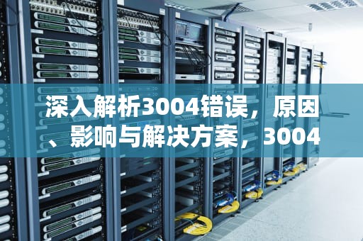 深入解析3004错误，原因、影响与解决方案，3004错误代码