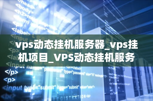 vps动态挂机服务器_vps挂机项目_VPS动态挂机服务器的全面解析