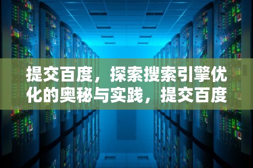 提交百度，探索搜索引擎优化的奥秘与实践，提交百度收录