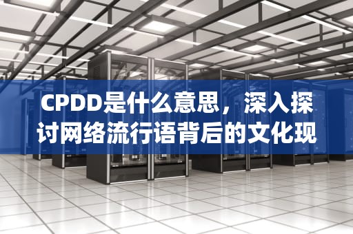 CPDD是什么意思，深入探讨网络流行语背后的文化现象，cpdd是什么意思中文
