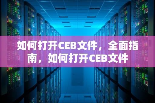 如何打开CEB文件，全面指南，如何打开CEB文件