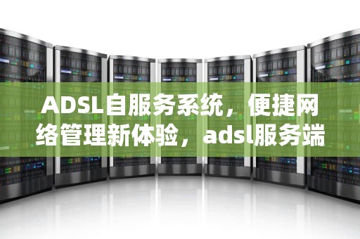 ADSL自服务系统，便捷网络管理新体验，adsl服务端