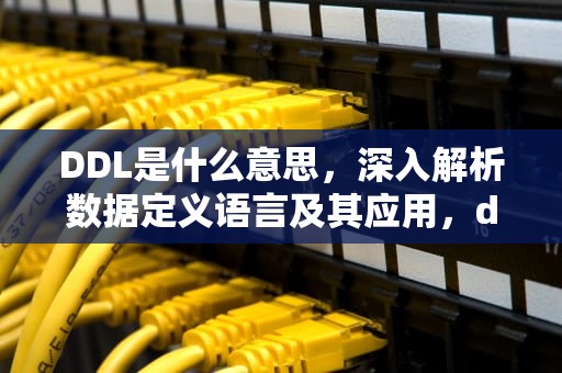 DDL是什么意思，深入解析数据定义语言及其应用，ddl是什么意思网络用语