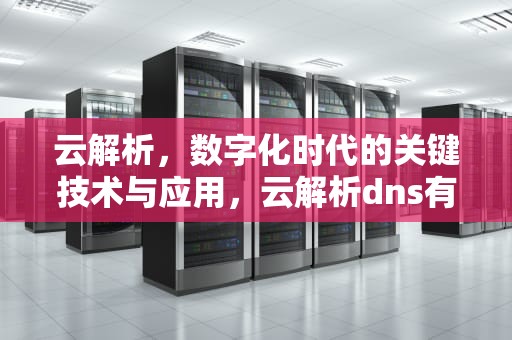 云解析，数字化时代的关键技术与应用，云解析dns有必要买吗