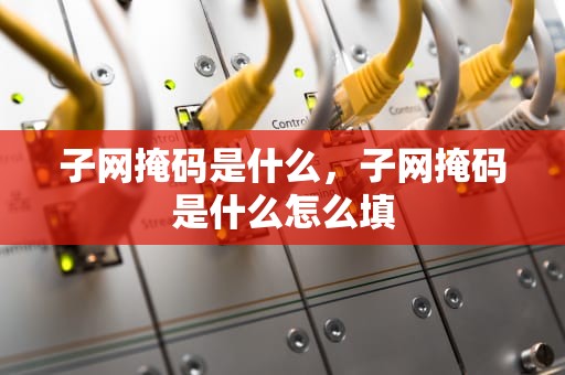 子网掩码是什么，子网掩码是什么怎么填