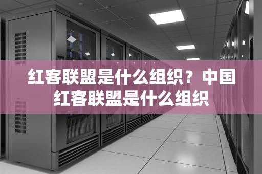 红客联盟是什么组织？中国红客联盟是什么组织