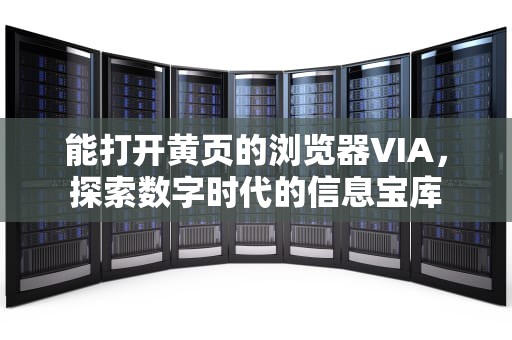 能打开黄页的浏览器VIA，探索数字时代的信息宝库