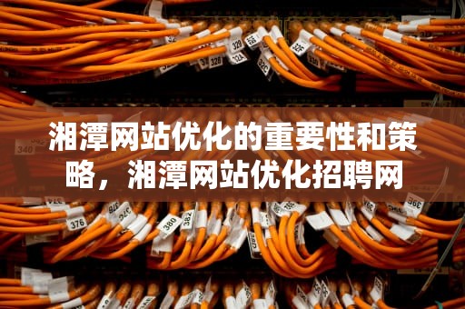 湘潭网站优化的重要性和策略，湘潭网站优化招聘网