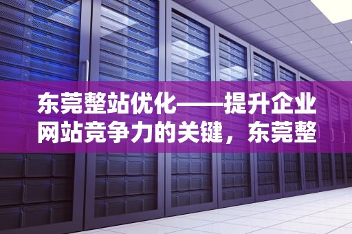 东莞整站优化——提升企业网站竞争力的关键，东莞整站优化公司火速公司