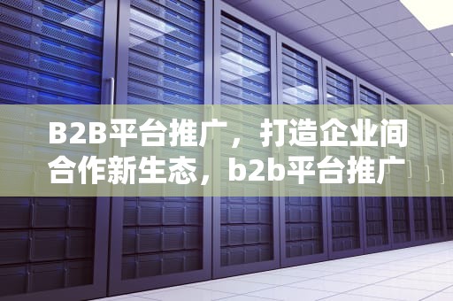 B2B平台推广，打造企业间合作新生态，b2b平台推广五个方法