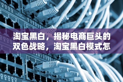 淘宝黑白，揭秘电商巨头的双色战略，淘宝黑白模式怎么切换