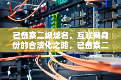 已备案二级域名，互联网身份的合法化之路，已备案二级域名分发