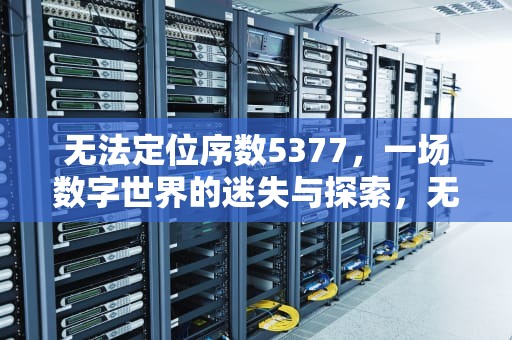 无法定位序数5377，一场数字世界的迷失与探索，无法定位序数5377于动态链接库
