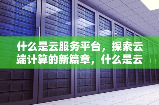 什么是云服务平台，探索云端计算的新篇章，什么是云服务平台?你用过哪些云服务平台?