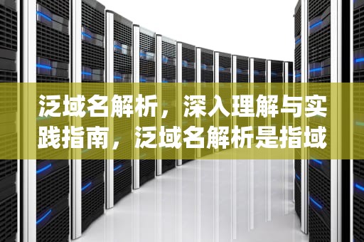 泛域名解析，深入理解与实践指南，泛域名解析是指域名解析服务器根据来访者的ip地址类型
